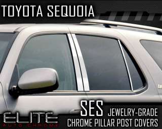 01 07 Toyota Sequoia 6pc. SES Chrome Pillar Post Covers  