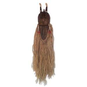  Wood mask, Bearded Man from Mali Home & Kitchen