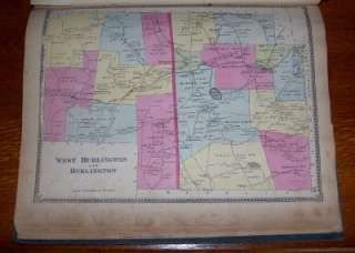   Atlas Of Bradford County PA F.W. Beers Towanda Barclay Wysox Monroeton