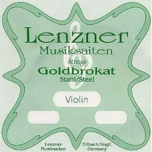  Lenzner Goldbrokat 4/4 Violin String Set   Medium Gauge 
