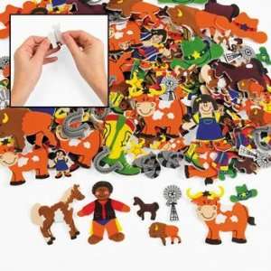  500 Self Adhesive Wild West Foam Shapes: Toys & Games