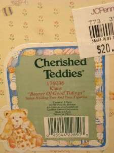 CHERISHED TEDDIES KLAUS BEARER OF GOOD TIDINGS MIB  