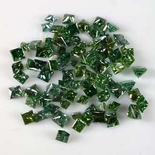 00tcw Green Princess Natural Loose Diamonds Lot  