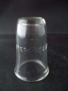 Vintage Clear Glass Steri Seal Baby Bottle Lid NEAT  