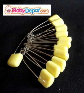 Baby Cloth Diaper/Nappy Pins Fastener with lock Plastic Head Pin  Baby 