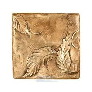  6 x 6 vineyard leaf tile in antique bronze: Home 