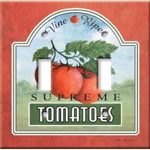    Switch Plate Cover Art Tomatoes Fruit DBL
