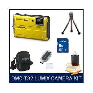  Panasonic LUMIX DMC TS2Y TS2 Yellow Digital Camera, with 8 