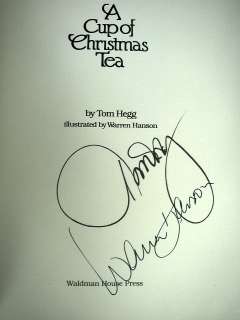 Book A Cup of Christmas Tea by Tom Hegg   Signed by Author 