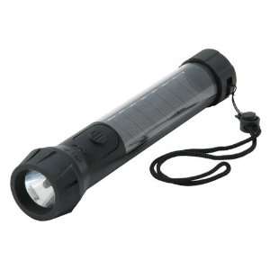  Hybrid Solar LED Flashlight with Battery Backup 120 Lumens 