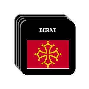  Midi Pyrenees   BERAT Set of 4 Mini Mousepad Coasters 