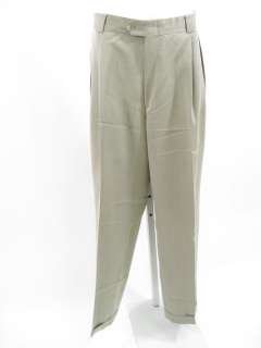 BALLIN RELAX Mens Tan Pleated Dress Slacks Pants Sz 36  