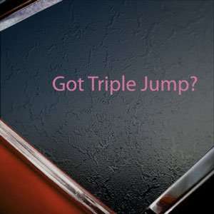  Got Triple Jump? Pink Decal Field Event Window Pink 