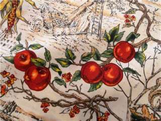 New Pumpkin Toile Fabric BTY Fall Autumn Holiday Thanksgiving  