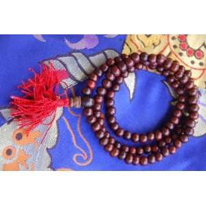   Rosewood Mala 108 Beads Meditation 5.5 with Tassels 