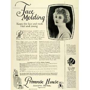  1924 Ad Primrose House Face Molding Anti Aging Beauty Cream Skin 
