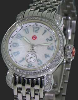 AUTH. MICHELE MW03A01 CSX .50 CARATS MOTHER OF PEARL 84 DIAMONDS WATCH 