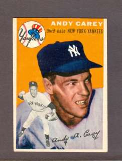 1954 Topps #105 Andy Carey Yankees  