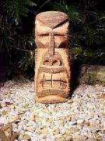 TIKI GOD STATUE #40 Polynesian/Hawaiian Carved Wood Art  