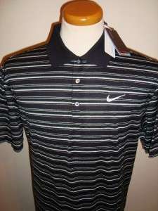 2011 Tiger Woods Multi stripe Tour Golf Polo Shirt (010)  