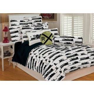 Thro Ltd. Trains Printed Microplush Twin Comforter Set, Multi