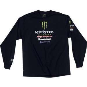 Pro Circuit Team Monster Long Sleeve Thermal T Shirt , Color: Black 