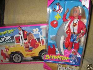 BAYWATCH BARBIE RESCUE WHEELS JEEP, BAYWATCH BARBIE  