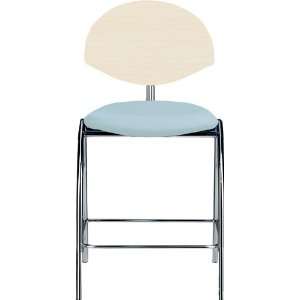  Froggy 4 Post Chrome Counter Stool with Wood Back: Home 