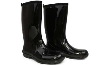   Black Waterproof 15 Inches Rainboots New Fall Boots Size 6~9  