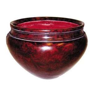   Floor Pot for Artifical Trees, 16 Diameter, Mahogany 