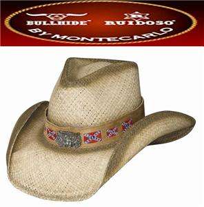 NEW Montecarlo Bullhide KEEP IT FLYING Confederate Western Cowboy Hat 