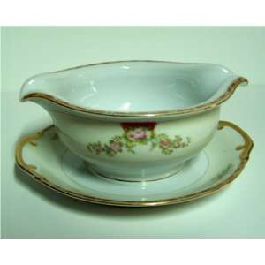  Royal Chester Ogden China Gravy Boat with Attached Base 