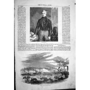   : 1847 Lord Morpeth Portrait Opening Birkenhead Docks: Home & Kitchen