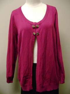 Joseph A. Cerise Button Top Cardigan NWT $58  