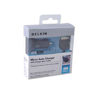 Genuine Belkin Car Micro Charger for Apple ipod iphone 3gs iphone 4 