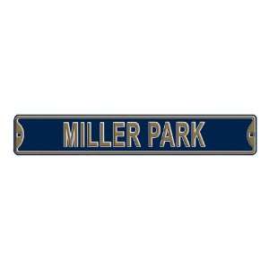    MILLER PARK with 2002 All Star logo Street Sign