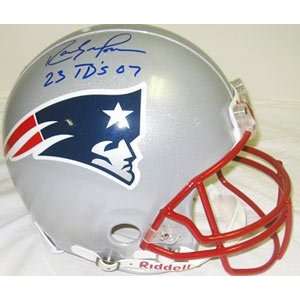  Randy Moss Autographed Helmet   Authentic: Sports 