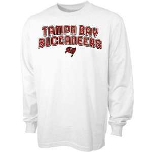 Reebok Tampa Bay Buccaneers White Double Arched Long Sleeve T shirt 
