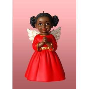 Prayer (Red)   African American Christmas Ornament