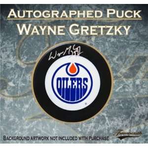 Wayne Gretzky Autographed/Hand Signed Puck Oilers Logo 