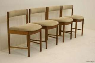 Retro Vintage 1970s Extending Teak Table & 4 Chairs COMPACT TUCK 