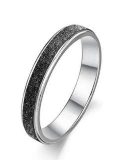 Classic Titanium Steel Promise Rings Couple Wedding Bands Black Many 