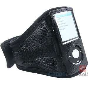  Mesh Armband Case for Apple iPod nano (4th gen.) Black 