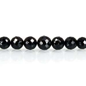 Black Spinel Beads Faceted Rounds Approx. 3 6mm dia Approx. 15.5 inch 