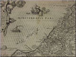 Terra Sancta 1579 Abraham Ortelius Map Of Palestine & Holy Land  
