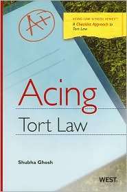 Ghoshs Acing Tort Law, (0314199667), Shubha Ghosh, Textbooks   Barnes 