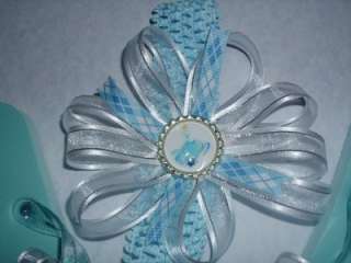 pc. Cinderella flip flop hair band set girls sz 12/13  