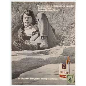  1971 Old Gold Cigarette Independent People Print Ad (4032 