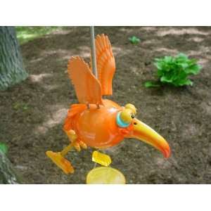  Dodo Bird Wind Chime Bright & Colorful   Orange: Patio 