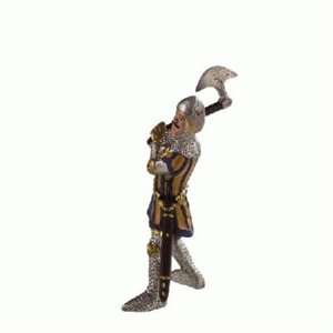   Bullyland Medieval Soldier with Axe (yellow blue color) Toys & Games